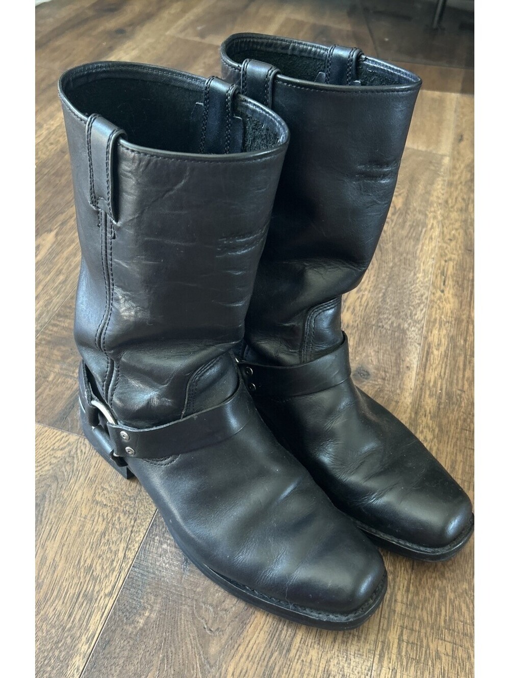 Harley-Davidson Harness Leather Motorcycle Boots Mens Size Unknown SEE PICS